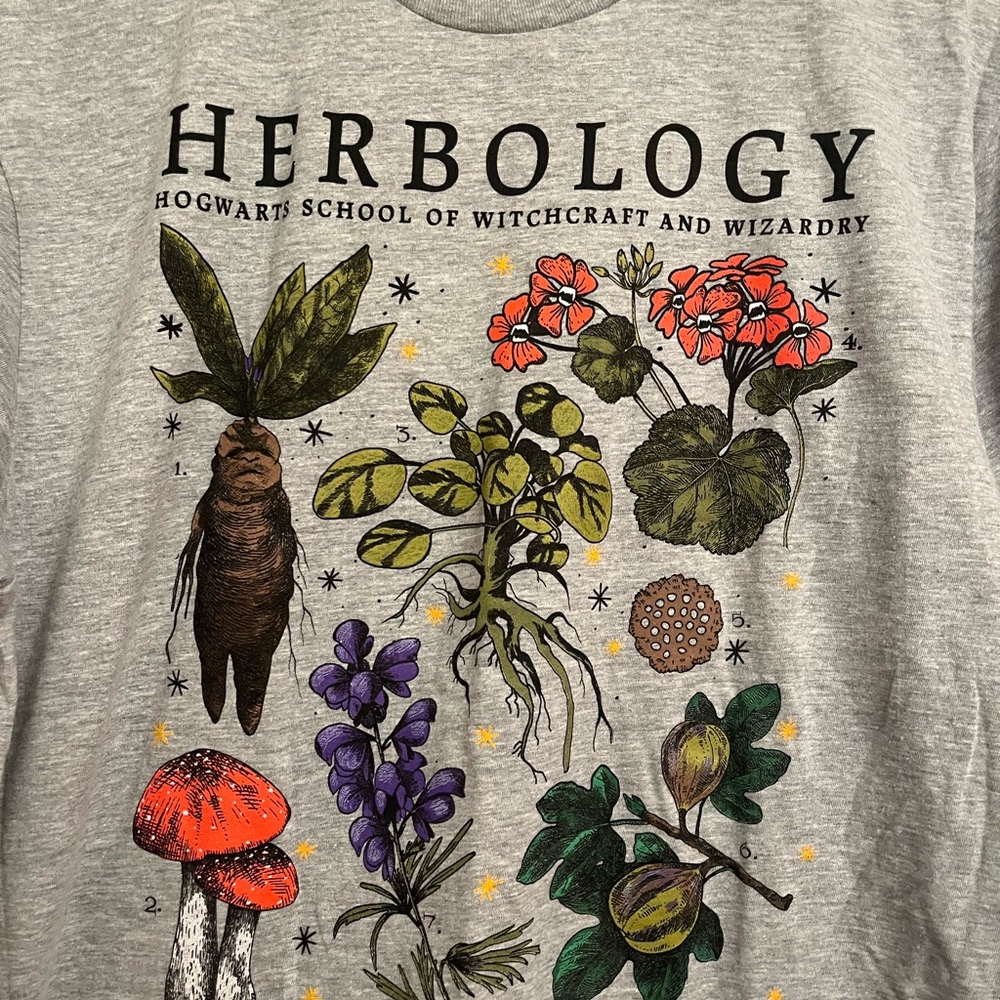 Herbology Hogwarts Women’s Gray T-Shirt